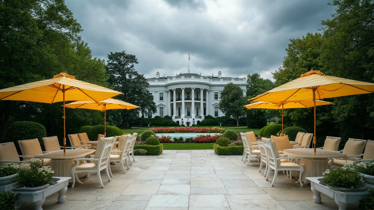 Rose Garden renovation: Trump unveils marble patio in Mar-a-Lago style