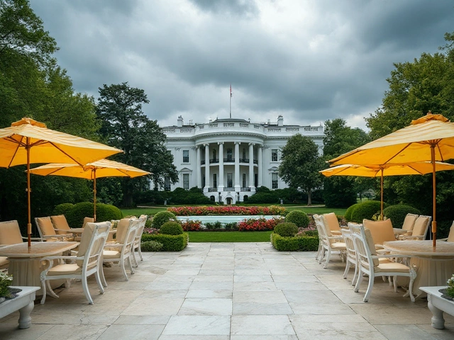 Rose Garden renovation: Trump unveils marble patio in Mar-a-Lago style